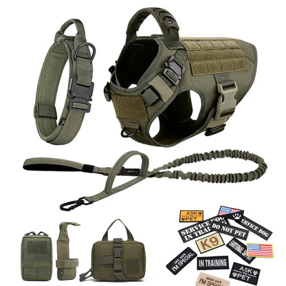 Padded No-Pull Dog Vest Harness – Adjustable Quick-Release Nylon Walking Harness