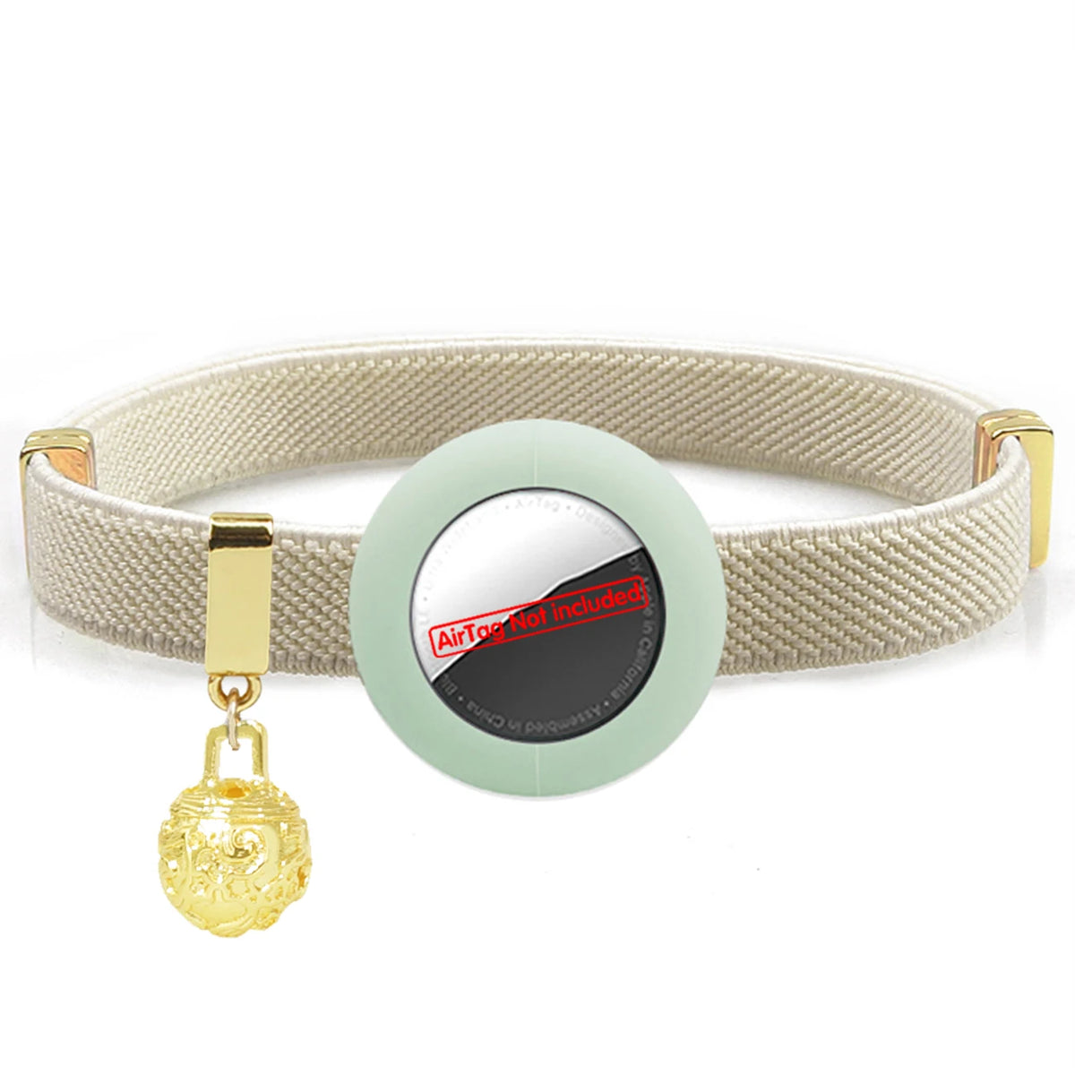 Stretchy AirTag Cat Collar with Bell & Breakaway Holder