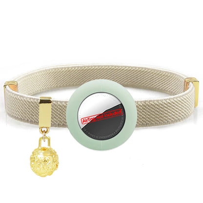 Stretchy AirTag Cat Collar with Bell & Breakaway Holder