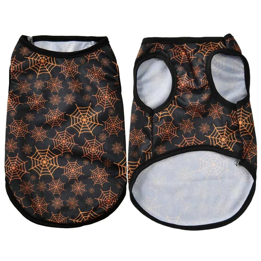 Pumpkin Print Halloween Vest for Dogs & Cats