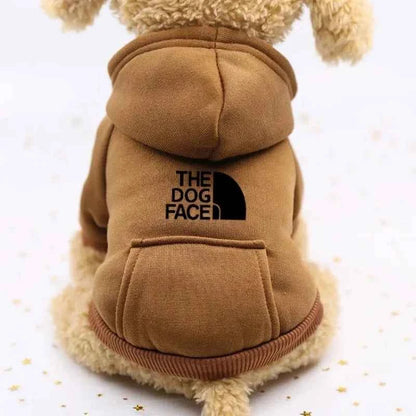 Autumn and winter sweater cowboy pocket two-legged clothes sports wind pet clothes dog cat pet clothes supplies