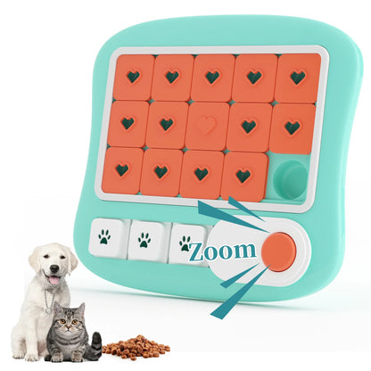 Interactive Memory Training Toy for Dogs & Cats – Squeak Puzzle Treat Game