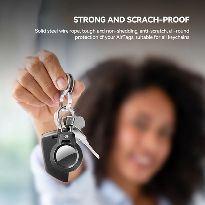 GITFOS AirTag Holder with Keychain for Luggage, Pets & Keys