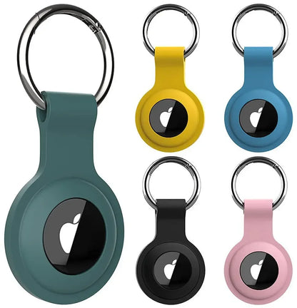 Waterproof Silicone AirTag Case with Keychain for Pets & Keys
