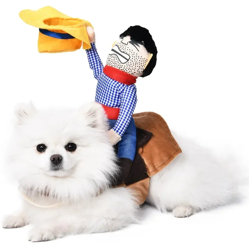 Funny Halloween Pet Costume for Small/Medium Dogs & Cats - Adjustable Puppy Cosplay for French Bulldogs, Chihuahuas & More