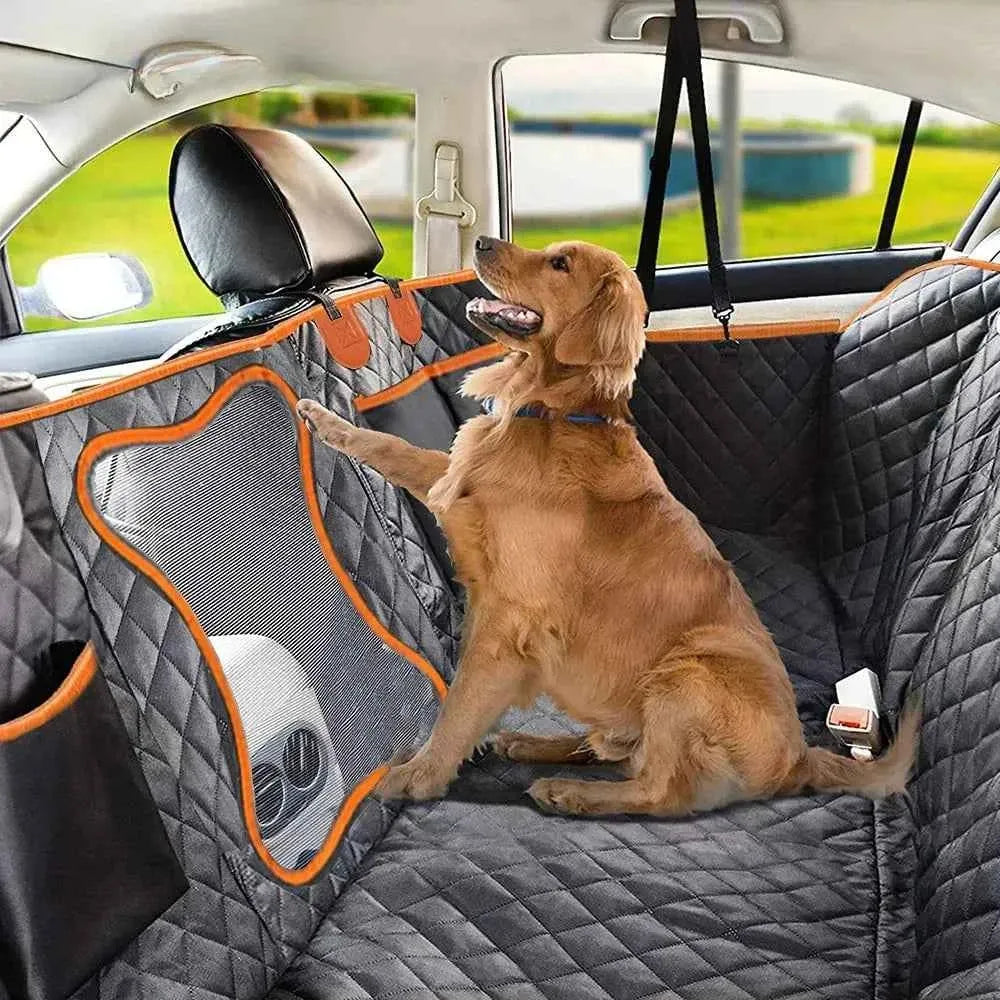 3-in-1 Dog Car Seat Cover & Cargo Liner – Waterproof Pet Hammock with Side Protection
