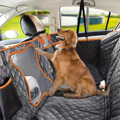 3-in-1 Dog Car Seat Cover & Cargo Liner – Waterproof Pet Hammock with Side Protection