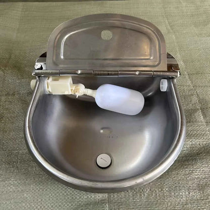 Automatic Outdoor Pet Water Dispenser – Gravity‑Fed Bowl with Built‑In Reservoir for Dogs & Cats
