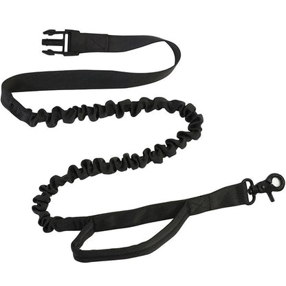 Hands Free Reflective Dog Leash with Waist Bag – Running & Walking Nylon Belt