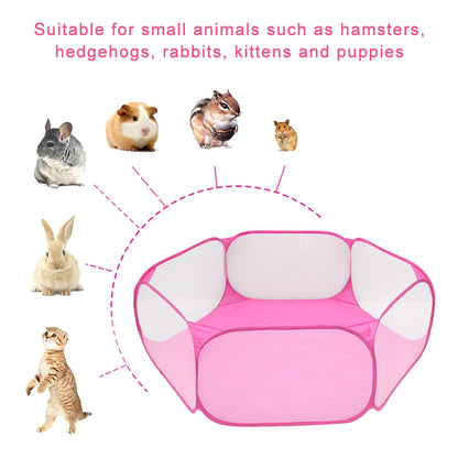 Portable Folding Pet Playpen Tent – Small Pets & Puppies