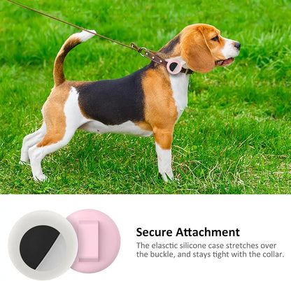 Airtag Cat Collar Holder, Small Air tag Cat Collar Holder Silicone Case Cover for Cat Dog Pet Collar Harness Loop