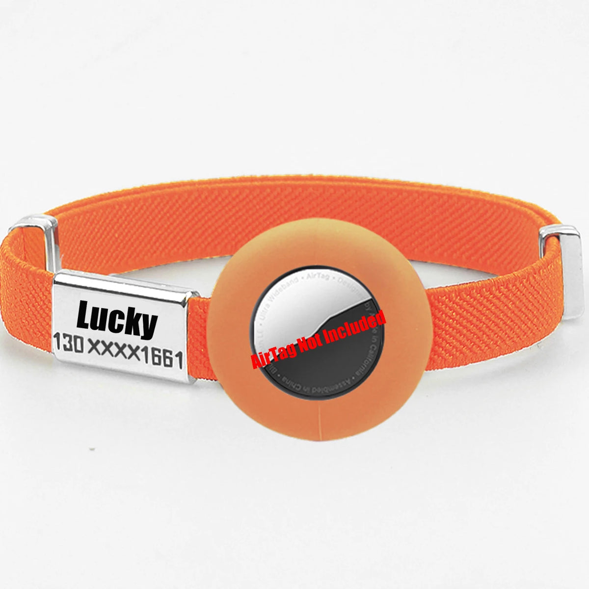 Fashion AirTag Cat Collar with Custom Name Tag & Holder