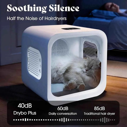 72L Smart Pet Hair Dryer Box Cats Small Dogs 360 Drying Cage Temperature Control Overheat Protection Grooming, Custom