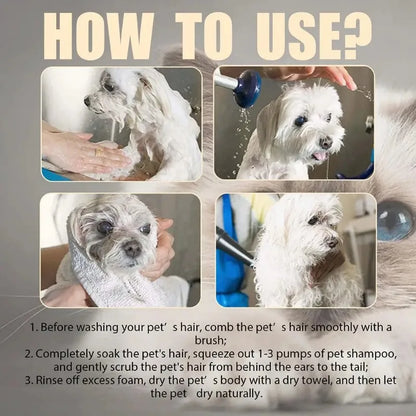 Pet Shampoo Cat Dog Hair Softening Shower Gel Anti Mite Moisturizing Itchy Cleans Hair Remove Dirt Odor Pet Products