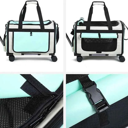 Pet Trolley Cat Bag Extra Large Portable Case Detachable Dog Trolley Case Large Foldable Pet Bag Cat Travel Carrier Bag