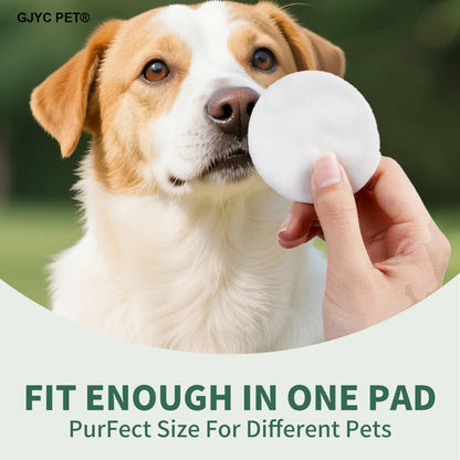 Pet Wipes for Dogs & Cats Eye & Ear 2 in 1 Gentle Non-irritating Grooming Wipes Deep Cleansing Soothing for Sensitive Pet Skin
