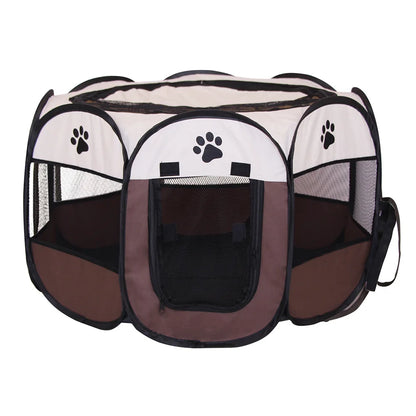 Portable Folding Pet Playpen Tent – Dog & Cat Enclosure