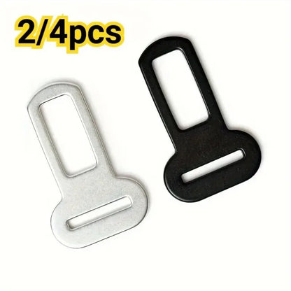 2/4 Pet Seat Belt Adapters - Car Metal Clips for Pet Leashes, Compatible with Truck & Car Seats