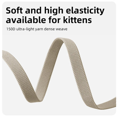 Stretchy AirTag Cat Collar with Bell & Breakaway Holder