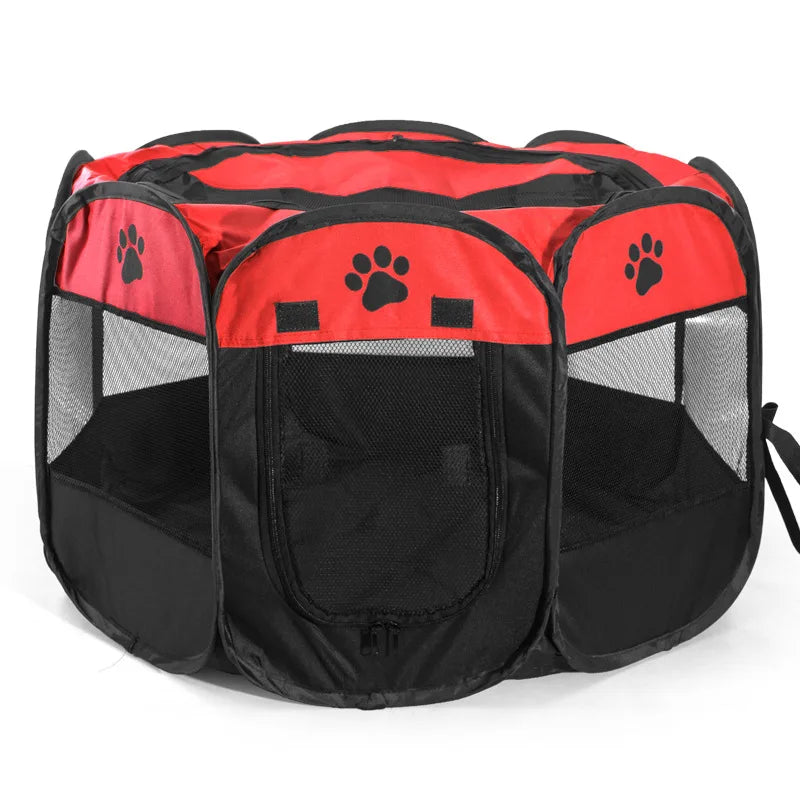 Portable Folding Pet Playpen Tent – Dog & Cat Enclosure