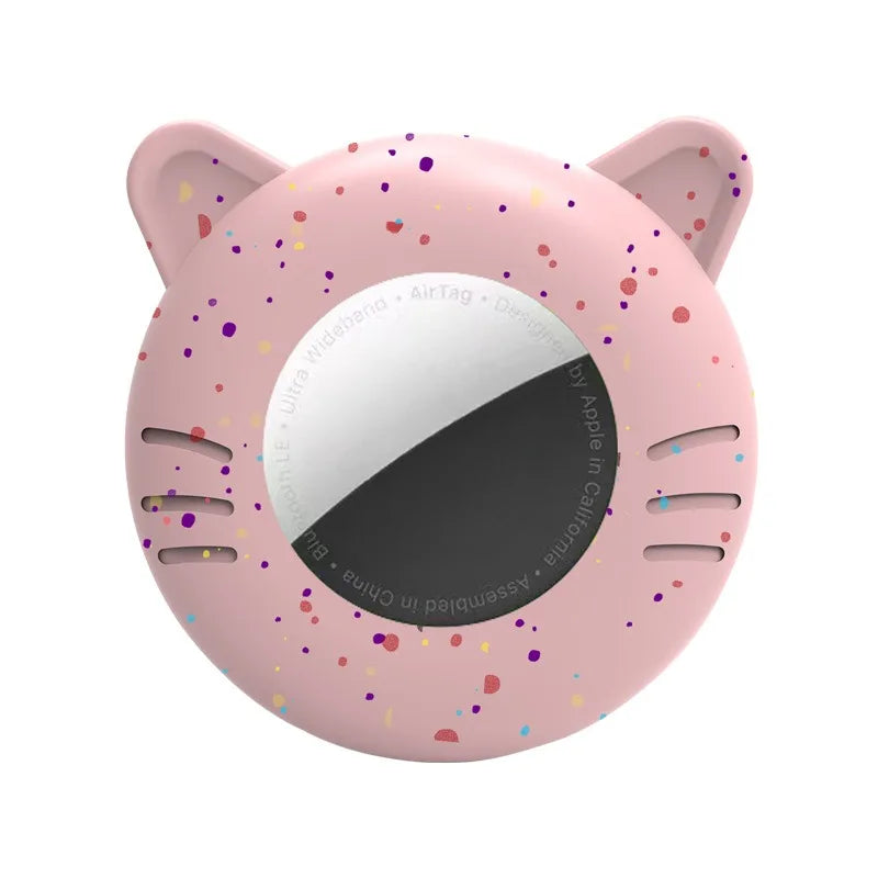 Airtag Cat Collar Holder, Small Air tag Cat Collar Holder Silicone Case Cover for Cat Dog Pet Collar Harness Loop