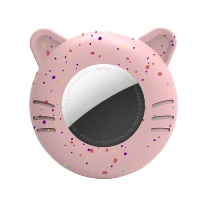 Airtag Cat Collar Holder, Small Air tag Cat Collar Holder Silicone Case Cover for Cat Dog Pet Collar Harness Loop