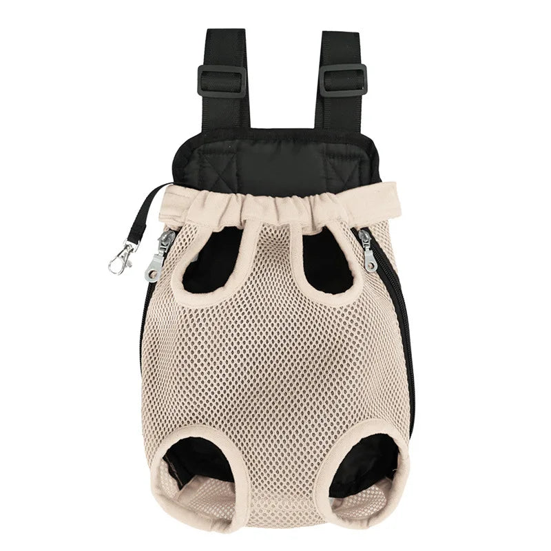 Pet Carrier Backpack for Small Pets - Breathable Double Shoulder Mesh Travel Bag