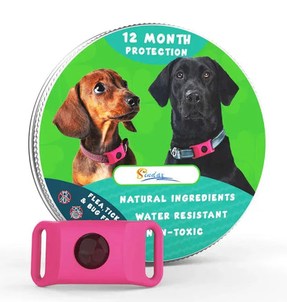 Natural Flea & Tick Repellent Pendant for Dogs & Cats – Essential Oil Pet Collar Tag