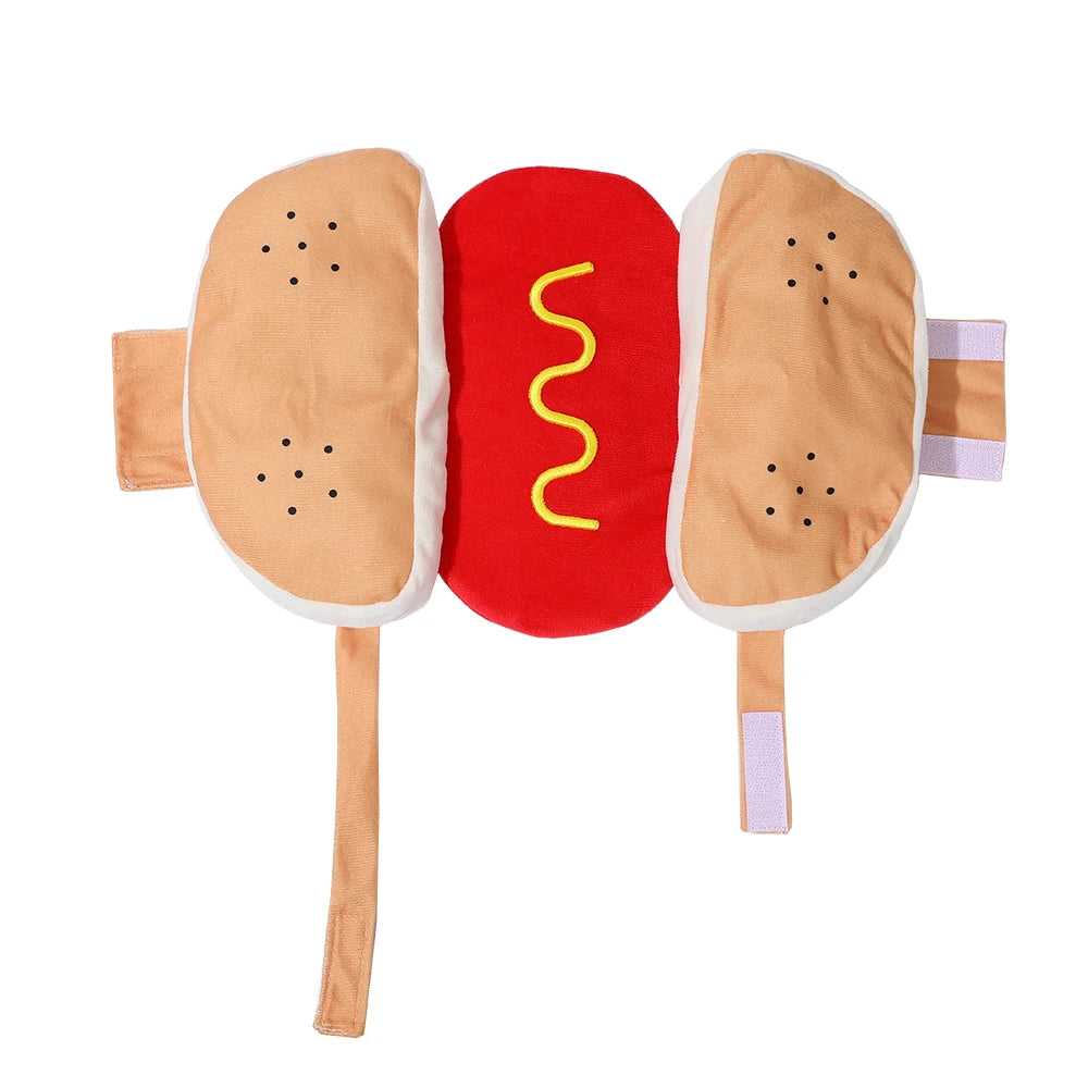 Hot Dog Costume for Dogs & Cats