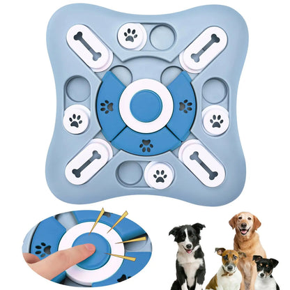 Interactive Memory Training Toy for Dogs & Cats – Squeak Puzzle Treat Game