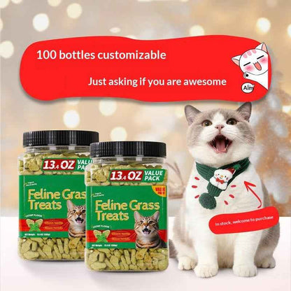 Feline Grass Treats – Organic Mint & Barley, Catnip Flavor
