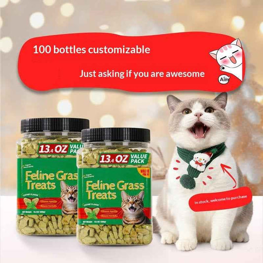 Feline Grass Treats – Organic Mint & Barley, Catnip Flavor