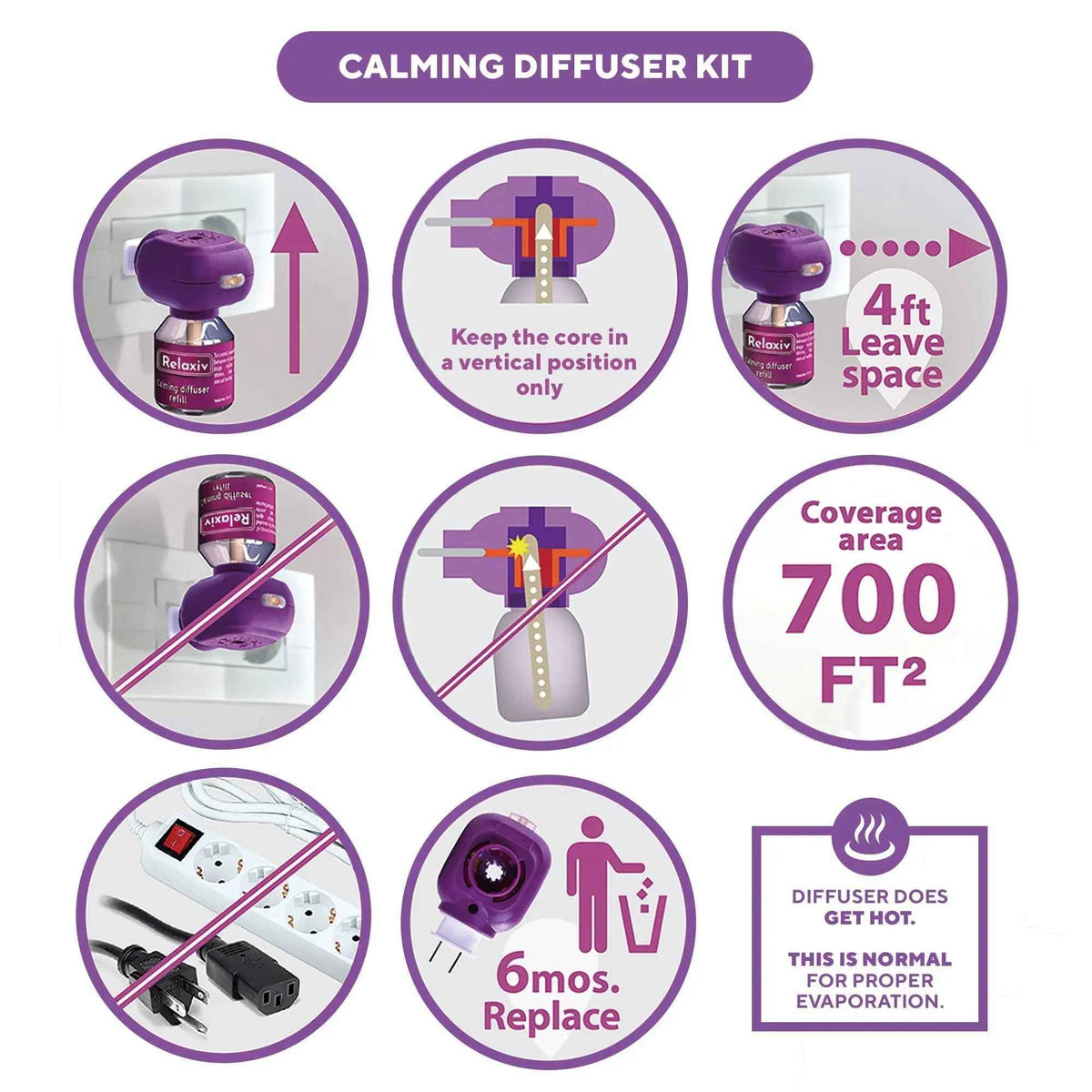 Calming Cat Diffuser Refill & Anti Anxiety Pet Products   Feline Calm Pheromones & Cats Comfort   Stress Relief Help with Pee New Zone Aggression Fighting with Dogs & Behavior Control
