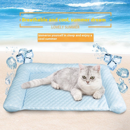 Summer Pet Ice Mat Kennel – Cooling Bed for Dogs & Cats