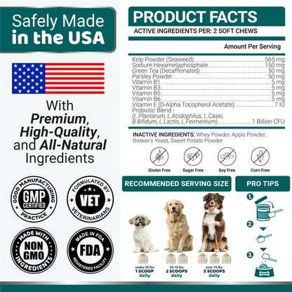Dog Dental Powder   Breath Freshener   Dog Teeth Cleaning Powder   Tartar and Plaque Off Remover for Dogs   Probiotics   Multivitamin Blend Pet Oral Care Vitamins and Supplements   All Breeds & Sizes