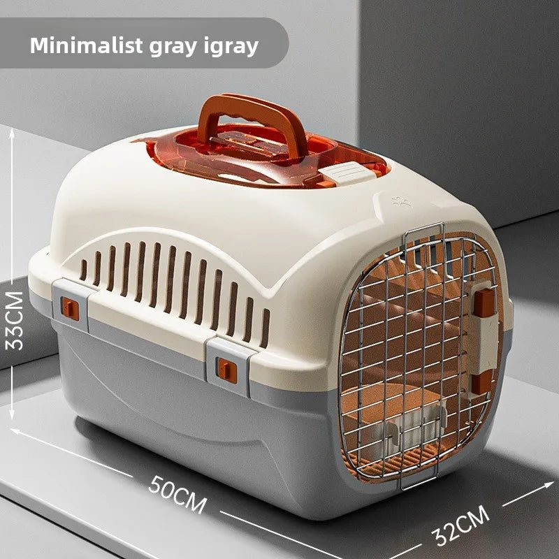 Airline Approved Cat Air Box Portable Anti Stress Travel Carrier Space Capsule Crate for Cats Dogs Car Transport - Needora
