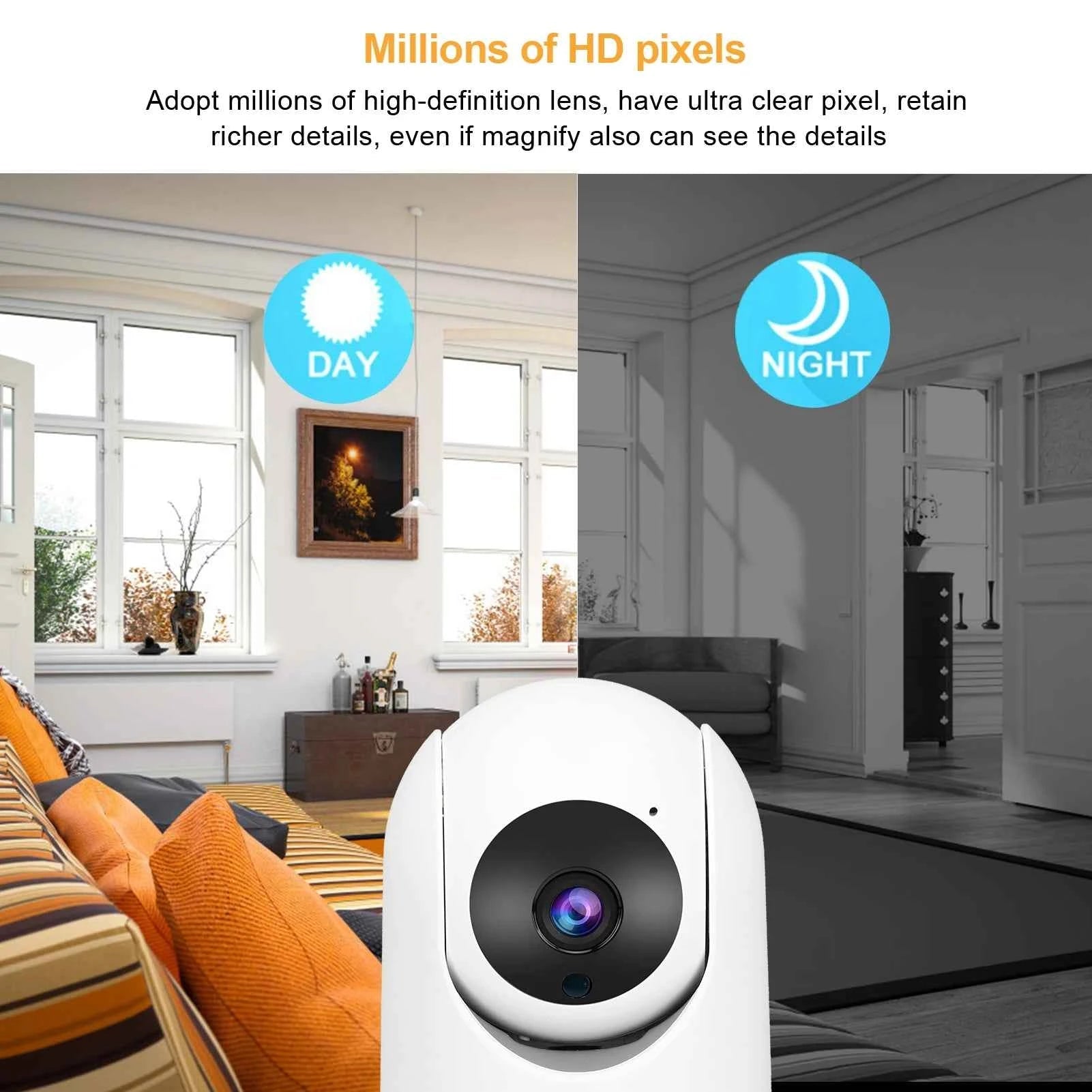 ANSVICAM 2K 5MP WiFi Smart Home Security Camera 1080p HD Real-time APP Alerts 2-Way Audio with Motion Tracking for Baby & Pet - Needora
