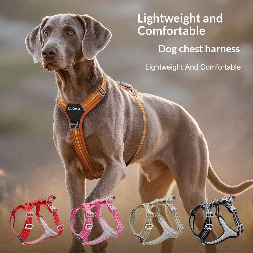 Outdoor Reflective Pet Harness Wear‑Resistant Adjustable Dog Cat Safety Vest