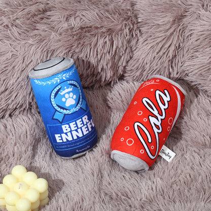 Plush elastic and chewy pet plush can toys for dogs to relieve boredom, have fun and make sounds