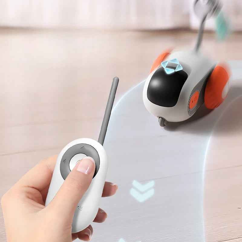 Remote Control Cat Car Toy USB Automatic Self‑Moving Smart Chasing Pet Vehicle