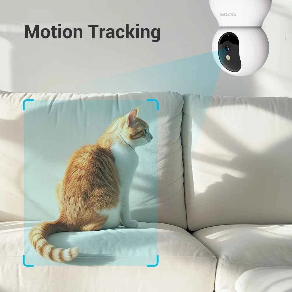 blurams Pet Camera 2K, 360° Indoor Security Camera, Dog Camera with Phone App, PTZ Cameras for Home Security Indoor, 2-Way Audio - Needora