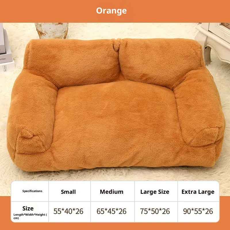 Rabbit Plush Pet Sofa Bed – Soft Comfort Nest for Dogs (S–XL)