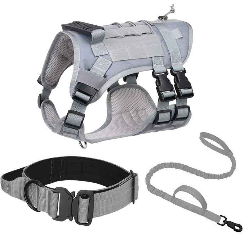 New Tactical Vest for Big Dogs Outdoor Splash‑Proof Adjustable Durable Pet Gear