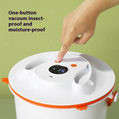 Cat and Dog Food Storage Bucket Plastic Vacuum Pet Food Tank Insect-Proof and Moisture-Resistant for Feeding - Needora