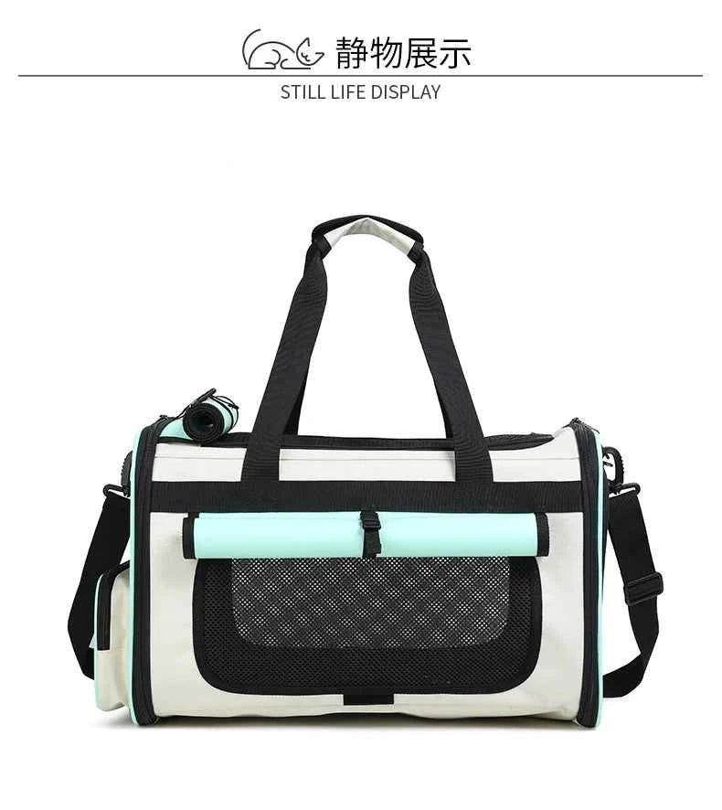 Cat Carrying Case Pet Dog Travel Carrier Soft-Sided Cat Bag Airline Approved Collapsible Cat Carrier Dog Carrier for Dogs & Cats - Needora