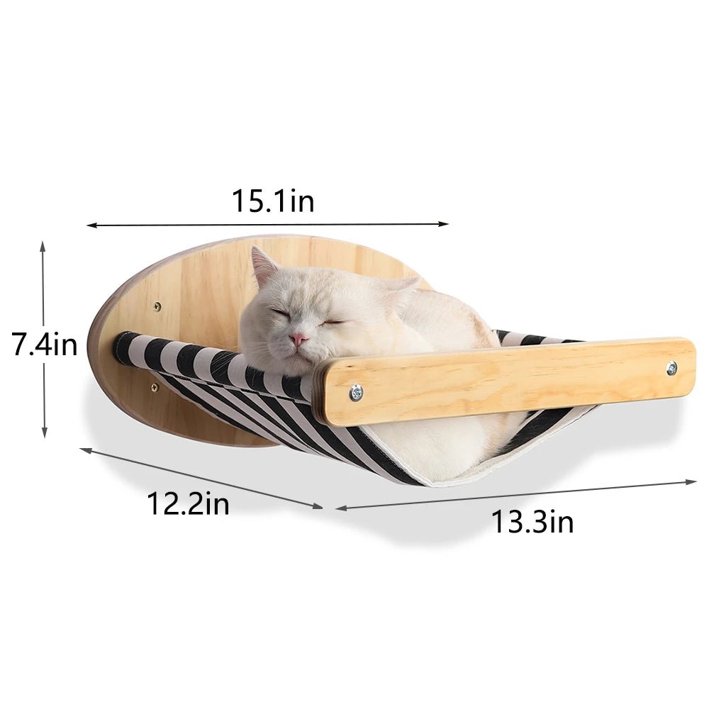 Cat Climbing Shelf Wall Mounted Four Step Stairway With Sisal Scratching Post For Cats Tree Tower Platform Jumping Pet Furniture - Needora