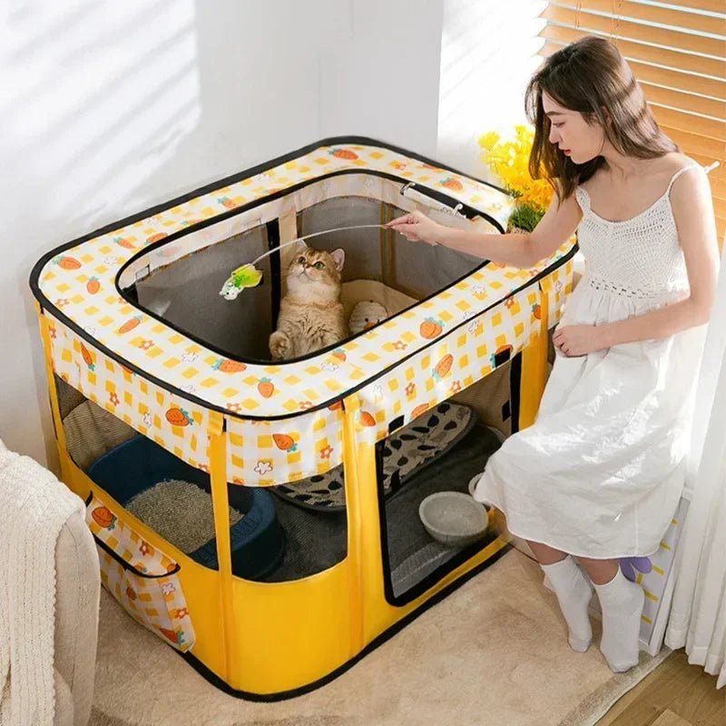 Cat House Delivery Room Puppy Kitten House Sweet Cozy Sweet Cat Bed Comfortable Cats Tent Folding for Dog Cats Supplies - Needora
