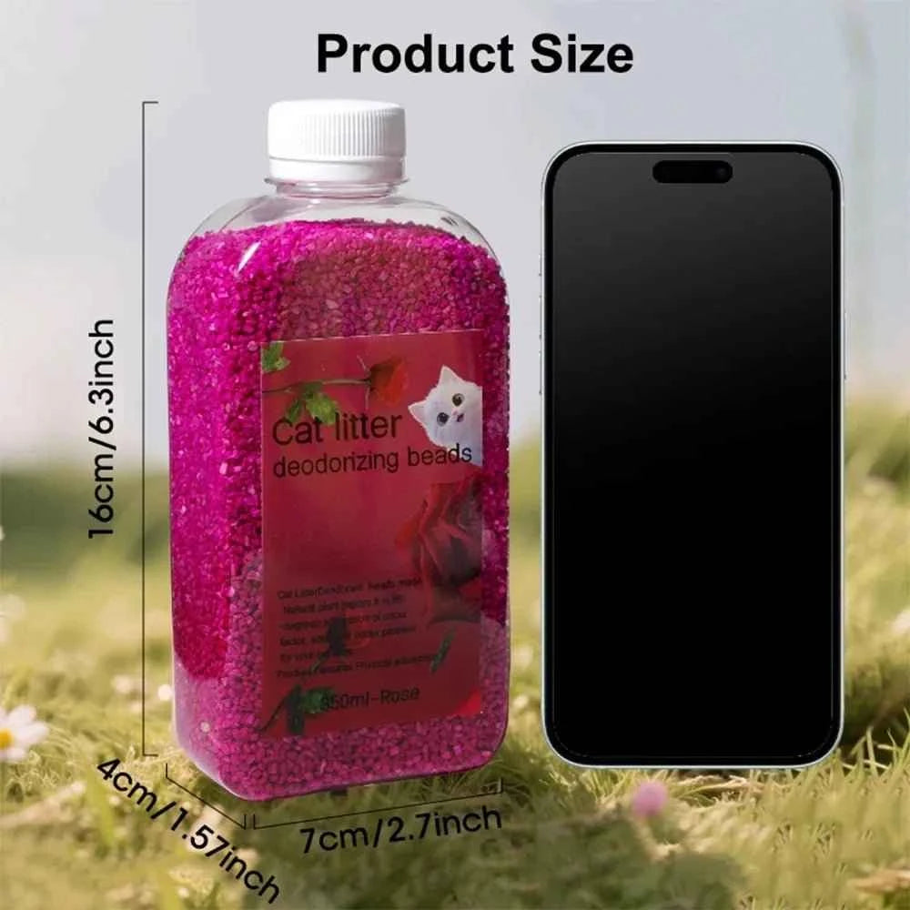 Cat Litter Deodorant Beads Odor Eliminator Non Toxic Safe for Cats Kittens Ready To Use Directly Pour Pet Litter Freshener