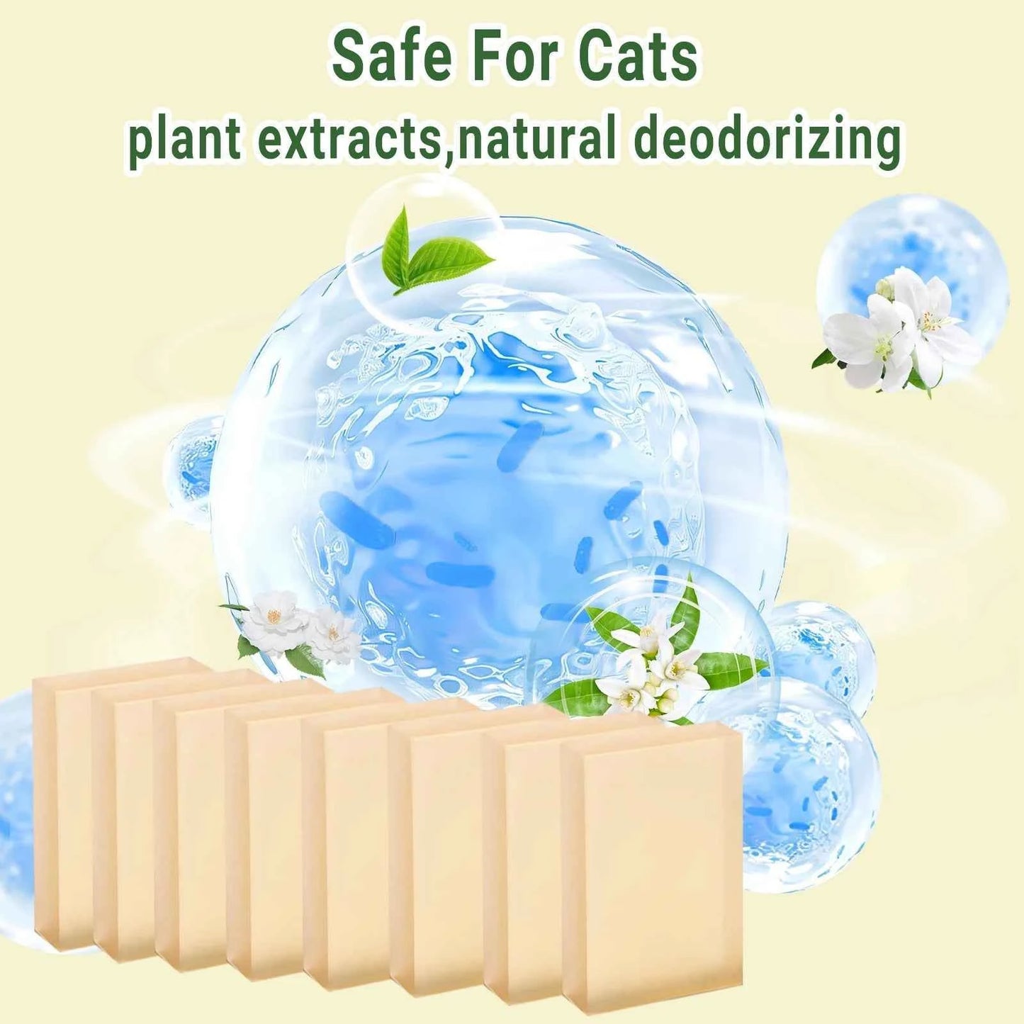 Cat Litter Deodorizer Replacement for PETKIT/Meowant/UBPET Self-Cleaning Cat Litter Box SC01/SC02 - Eliminates Odors at Source