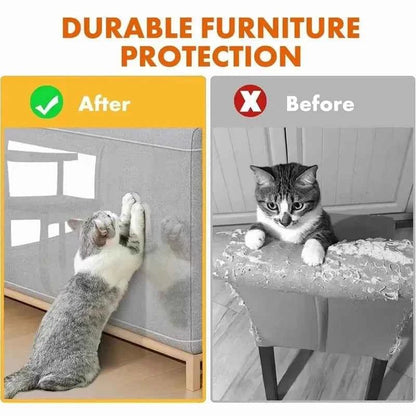 Cat Scratch Deterrent Tape Furniture Protectors From Cats Transparent Self-Adhesive Pet Training Tape for Sofa Furniture Sticker - Needora